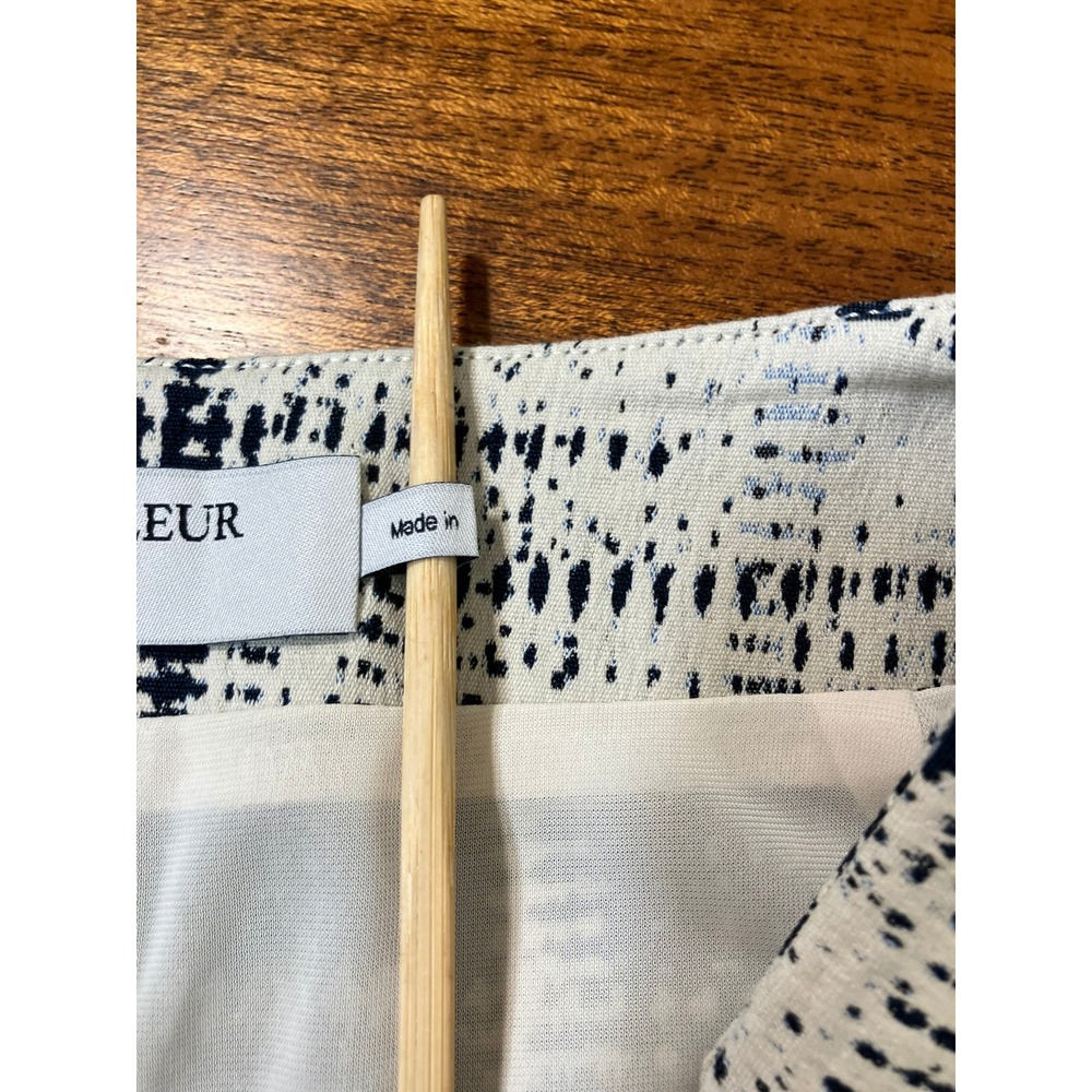 NWT‎ M.M.LaFleur Noho 1.0 Skirt Size 10 Cubist Jacquard Ivory Galaxy Blue Casual - Picture 12 of 16